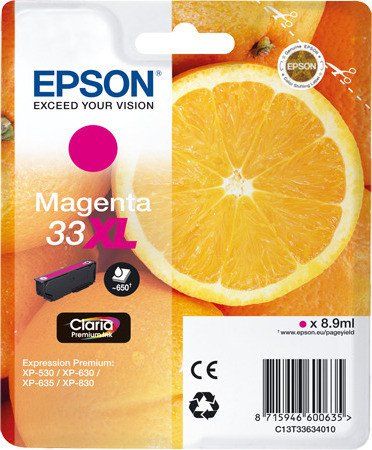 Epson 33XL Magenta inktcartridge - C13T33634020