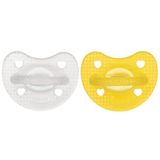 Chicco PhysioForma Fopspeen Luxe, Fopspeen in Silicoon 2-6 M, Set van Zachte en Delicate Fopspeentjes, Ondersteunt de Fysiologische Ademhaling en Bevordert de Juiste Ontwikkeling van de Mond, 2 Stuks