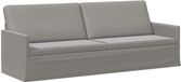 vidaXL Canapé 3 places Gris clair 220 x 81 x 82 cm velours