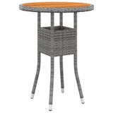VidaXL 3-delige Tuinset Poly Rattan Grijs