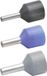 Klauke 43312 Adereindhulzen 2.5 mm² Deels geïsoleerd Blauw 100 stuk(s)