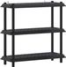 vidaXL Plankenunit - 3-laags - 100 x 40 x 96 cm - PP - Antracietkleurig