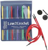 Denise Love2Crochet Tunische haaknaaldenset - Bright
