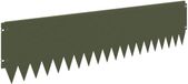 vidaXL Gazonrand 10 st 103 x 25 cm Staal Olijfgroen