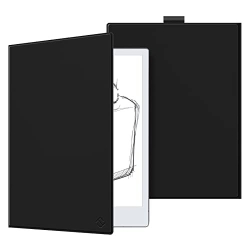 Fintie Hoes voor Remarkable 2 Digitale Paper Tablet 10,3 inch 2020, hoogwaardig PU-materiaal, lichtgewicht boek-folio-cover met penhouder, niet geschikt voor Remarkable 1, zwart