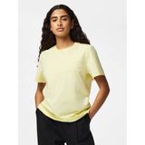 PIECES Pcria Ss Solid Tee JRS Noos Bc T-shirt voor dames, Franse vanille, M