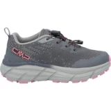 CMP Rahmsy Kinderen Sneakers Grijs/Roze Fluo Textiel Harde Zool Veters Maat 38