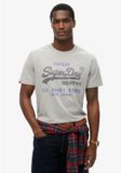 Superdry Heritage relaxed fit T-shirt Grijs Heren 3XL