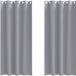 vidaXL Blackout Gordijnen met Ringen 2 st Lichtgrijs 245 x 140 cm