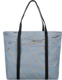 LIEBESKIND BERLIN Aurora Pool Print Shopper Lichtblauw