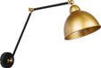 VENETI Candellux Lighting Metalowy kinkiet w czarno-złotym kolorze Truck