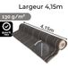 Zenlys Toile de paillage tissée anti-mauvaises herbes Longueur 50m Largeur 4,15m Couleur Marron 130g/m² Grande largeur 4m