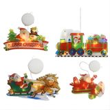 Jojoy - Kerstverlichting - Raamdecoratie - Kerst Ornament - Bevesting met haakje - Werkt op batterijen - 4 lampjes - MERRYLIGHTS B