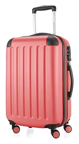 Hauptstadtkoffer - SPREE - Koffer handbagage hard case trolley uitbreidbaar, TSA, 4 wielen, 55 cm, 42 liter, koraalrood