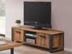Mobistoxx ONNIX Meuble tv-hifi 2 portes 2 niches bois tropix