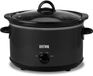 DistinQ Slowcooker 4 liter - Zwart/Zilver - Keramische binnenpan - Warmhoudfunctie - 180W - BPA en PFAS vrij