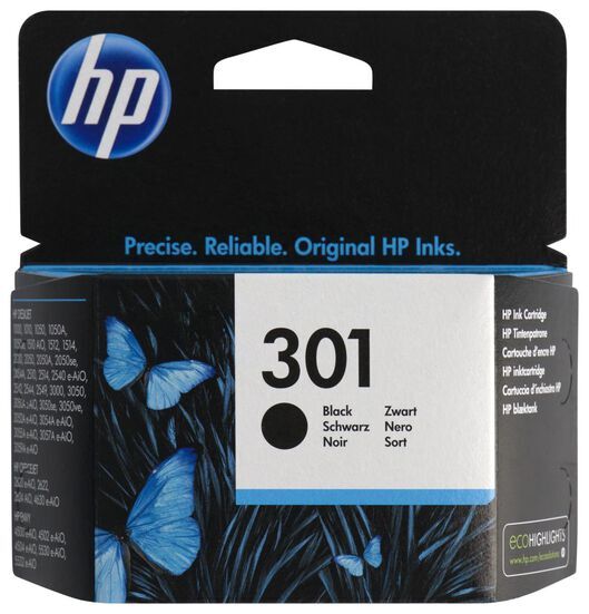 HEMA Cartridge HP 301 Zwart