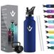 HoneyHolly Drinkfles - 500ml - RVS Waterfles met Herbruikbaar Rietje (2 Doppen), Lekvrij en Vacuüm-Geïsoleerd, BPA-vrij, Ideaal voor Sport & Outdoor, School en Fitness
