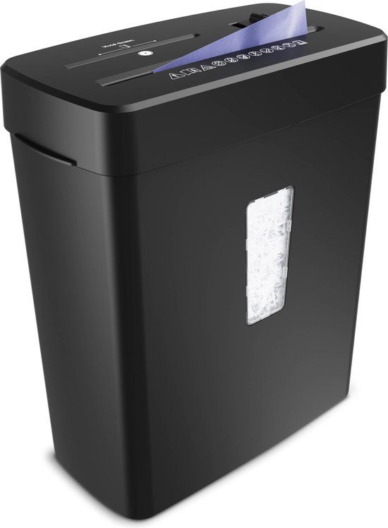Vivid Green Papierversnipperaar - 13L - 8 A4 vellen - Creditcard Vernietiger - Zwart