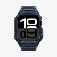Spigen Rugged Armor Pro 2 Case + Band Marineblauw Thermoplastic polyurethaan (TPU)