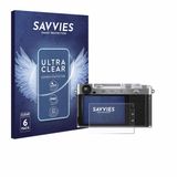 Savvies - Screenprotector voor Fujifilm X-E5 - Folie Beschermfolie transparant 6 Stuks