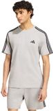Adidas Sportswear Essentials 3-Stripes Single Jersey T-Shirt Met Logo Links Op De Borst - Heren - Grijs