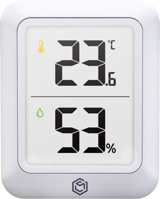 Ease electronicz Hygrometer Min/Max - Luchtvochtigheidsmeter - Digitaal Weerstation - Vochtigheidsmeter - Thermometer voor Binnen