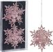 Christmas Decoration Koopman International Christmas Decoration kersthangers sneeuwvlokken - 2 stuks - roze - 11,5 cm