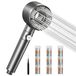 Blendura Pommeau de Douche Anti Calcaire Haute Pression, 5 Jets, Gris