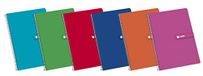 Enri Notitieboeken, 4-pack, 5 stuks, hardcover, 80 vellen, 1 horizontale lijn, willekeurige selectie, A4