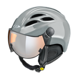 Cp Curako Casque de ski avec visière gris | Visière miroir (☁/❄/☀)