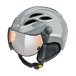 Cp Curako Casque de ski avec visière gris | Visière miroir (☁/❄/☀)