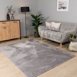 Paco Home Vloerkleed Woonkamer Laagpolig Wasbaar In Wasmachine Eenkleurig Zacht 80x150 cm