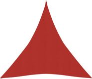 vidaXL Voile d'ombrage 160 g/m² 4x5x5 m HDPE rouge