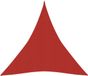 vidaXL Voile d'ombrage 160 g/m² 4x5x5 m HDPE rouge