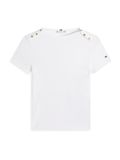 Tommy Hilfiger T-shirt à Manches Courtes Gold Button Slim Fit