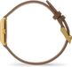 Ice-Watch ICE mimi Square Gold Taup grain - Montre dorée pour femme avec bracelet marron en cuir - 026113 (17mm)