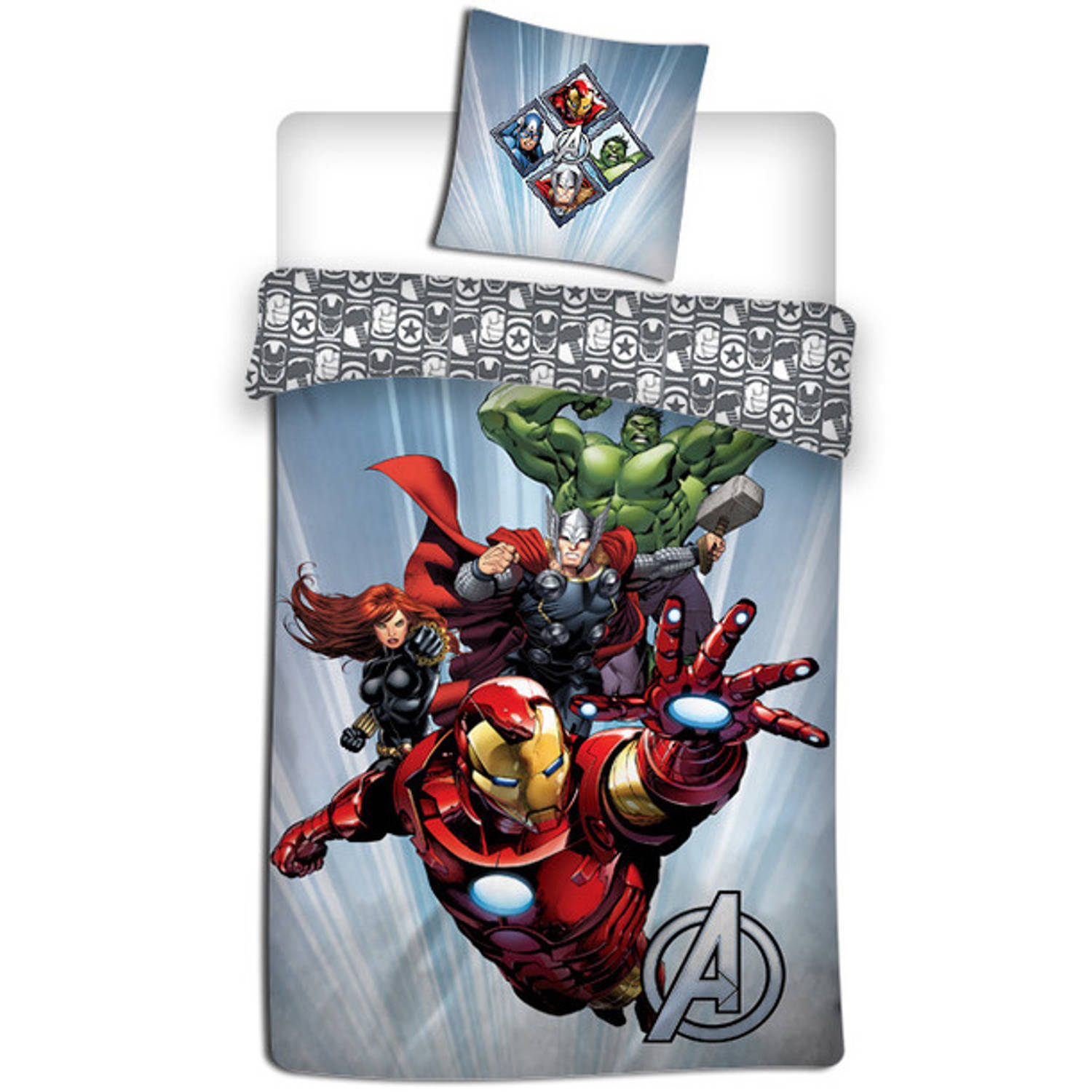 Marvel Avengers Dekbedovertrek - 140 x 200 cm - Polyester