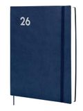 Finocam Kalender 2026, 1 dag per pagina, blauw, Spaans