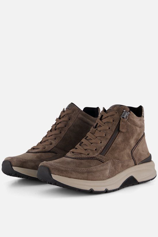 Gabor Dames Veterschoenen 76.887.30 Rolling Soft Taupe Nubuck