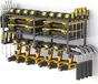 Unyqoos Grande support mural pour outils avec 3 niveaux et support de visseuse sans fil pour atelier