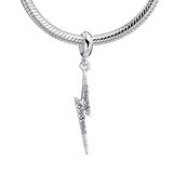 Harry Potter Sterling Zilver bliksemschicht slider charme met Swarovski Crystal Elements HPSC001-SC