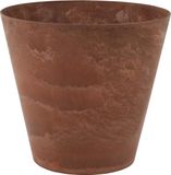 Ter Steege Pot de fleurs - Terre cuite marron - D22 x H20 cm - Artstone