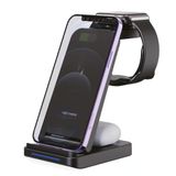 3-in-1 draadloze oplader, opvouwbaar USB-laadstation