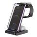 3-in-1 draadloze oplader, opvouwbaar USB-laadstation