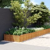 vidaXL - Plantenbak - verhoogd - 960x100x36 cm - cortenstaal