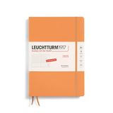 LEUCHTTURM1917 370583 Weekplanner 2025, Composition B5, hardcover, 12-maanden-kalender, 80 g, gelinieerd, abrikoos