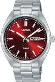 Lorus - RH369AX9 - Polshorloge - Heren - Kwarts - Mineraalglas - 22 cm - Mannen - 41 mm - 11 mm - Volwassenen - 2 jaar - Geen opties - Zilverkleurig - Zilverkleurig - Rood - Staal - Staal - Analoog - Vlinder- of vouwsluiting - Quartz - Ja - Overig - 10 ATM