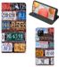 B2Ctelecom Samsung Galaxy A42 Book Case Kunstleer/TPU Kentekenplaten