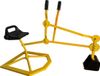 AXI Pelle de Graafmachine pour le bac à sable Jaune/noir - siège pivotant à 360°